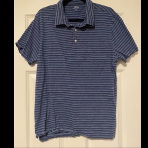 Men’s XL J. Crew Polo; blue stripes